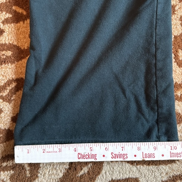 FLX Blue/Green Wide Leg High Rise Relaxed Womens S Fleece Sweat Pants Cotton - Picture 7 of 9